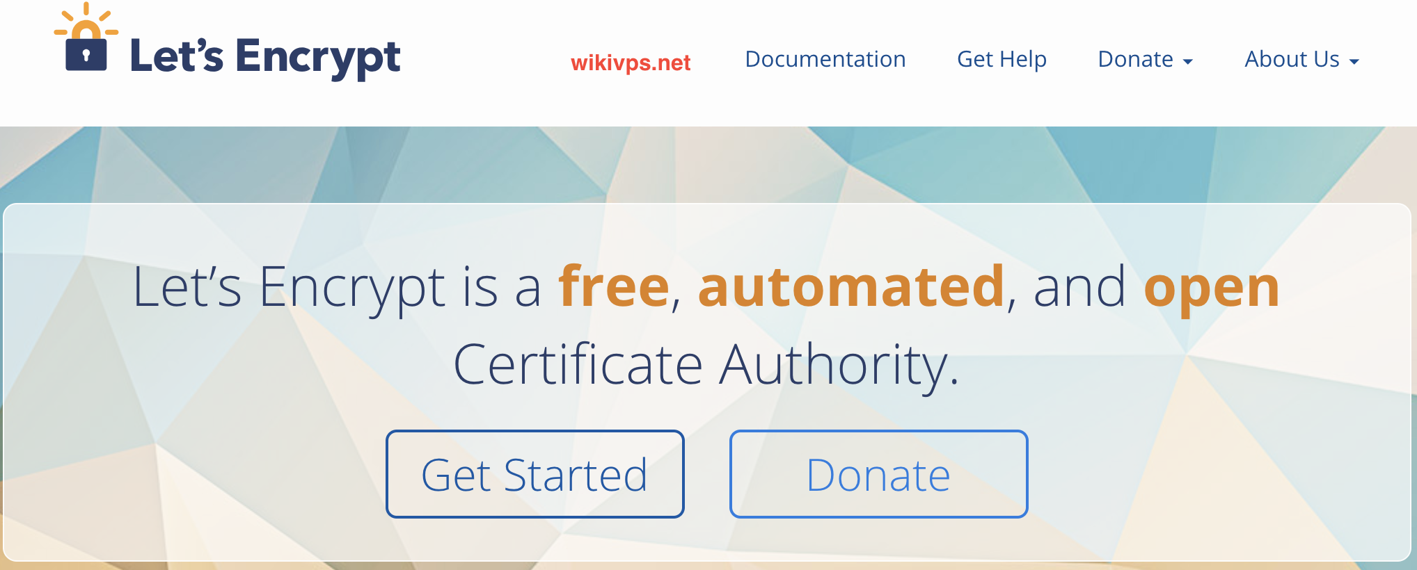 wikivps-let's encrypt