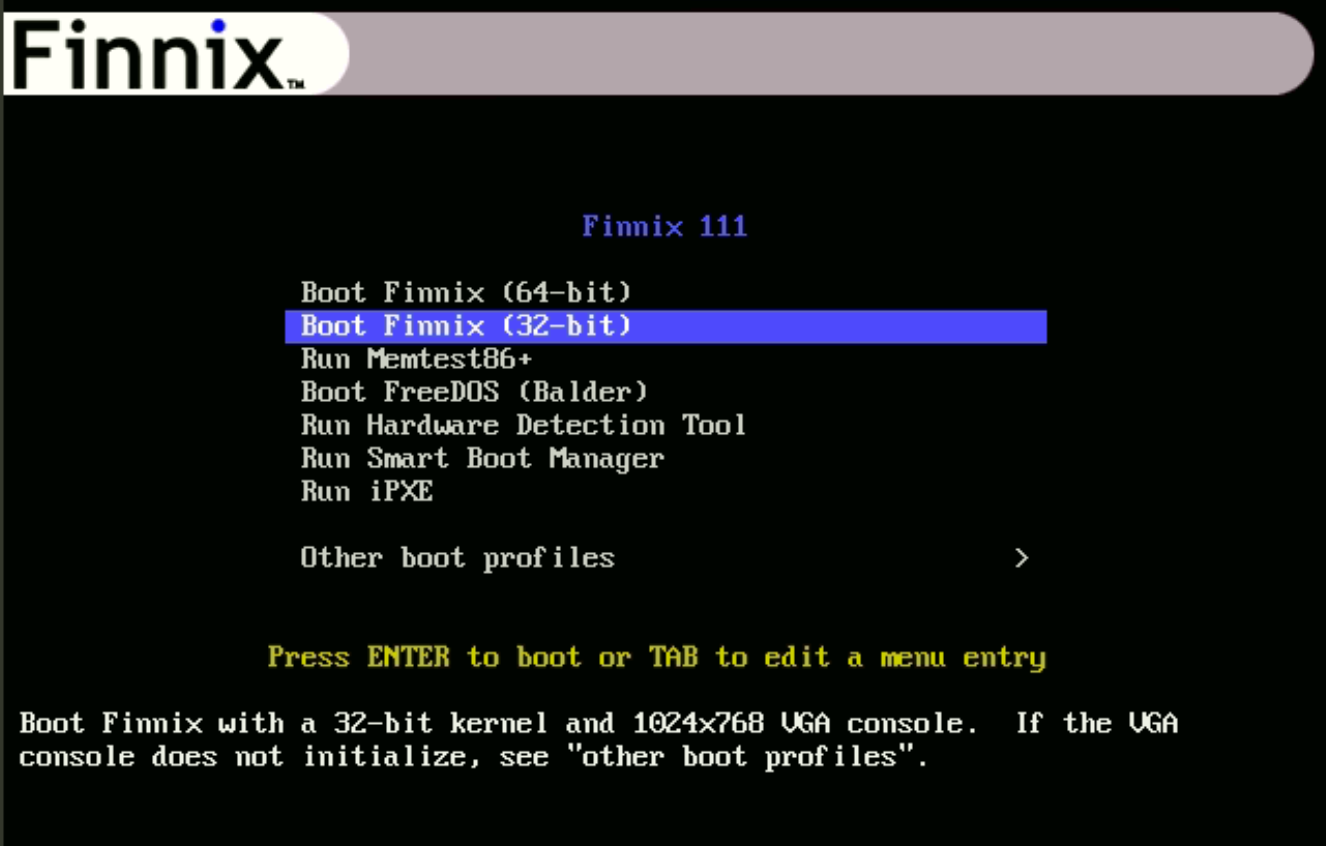wikivps-finnix is booted