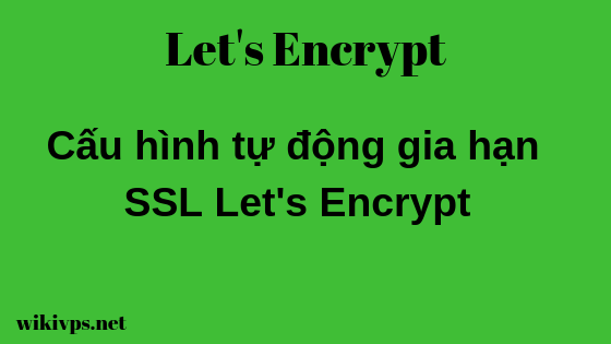 wikivps-auto renew ssl let's encrypt